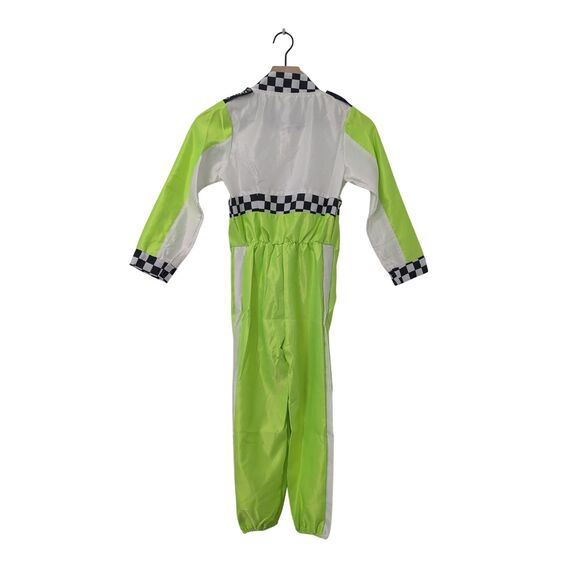 🏎️ Race Car Driver Costume Neon Green 6-7 Yrs NIP - Picture 5 of 8